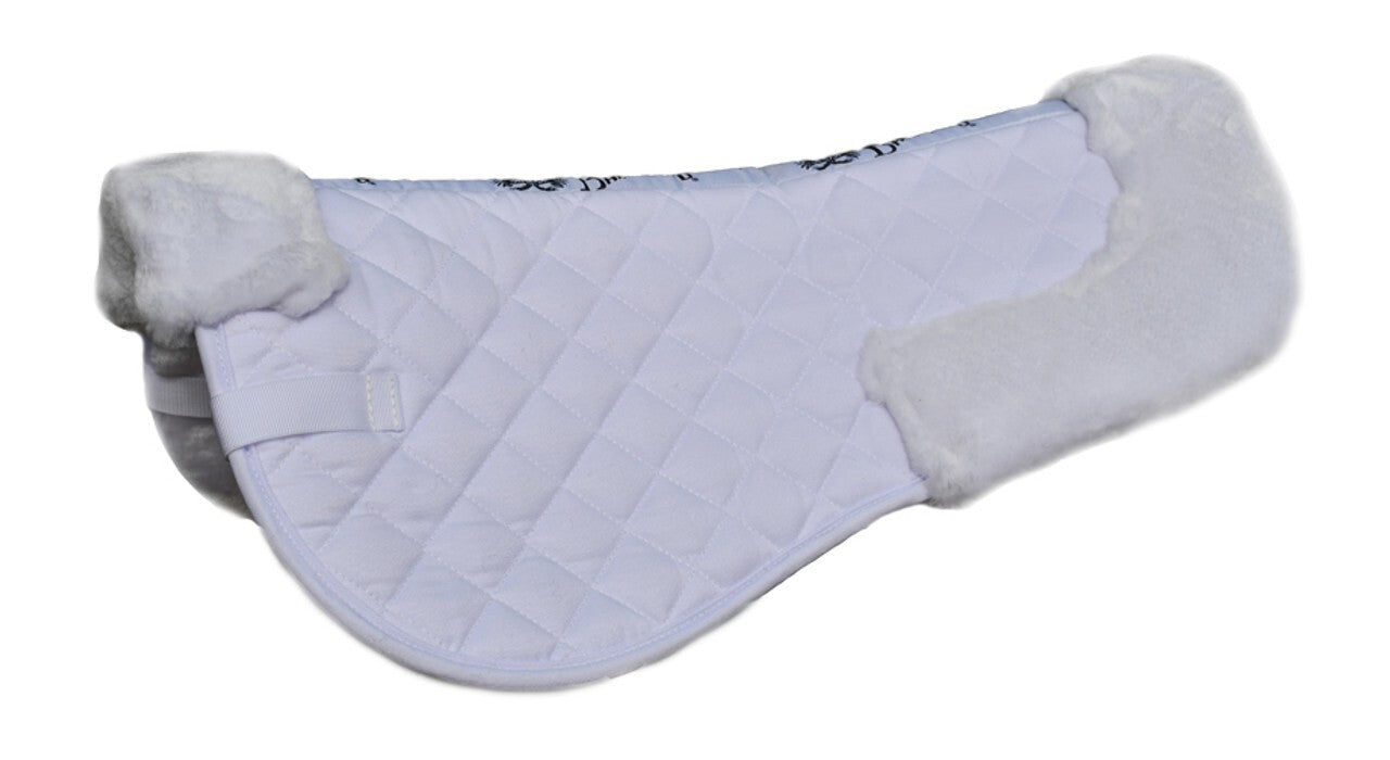 Rhinegold Comfort Saddle Pad Half Pad Faux Fur Extreme Softness and Comfort