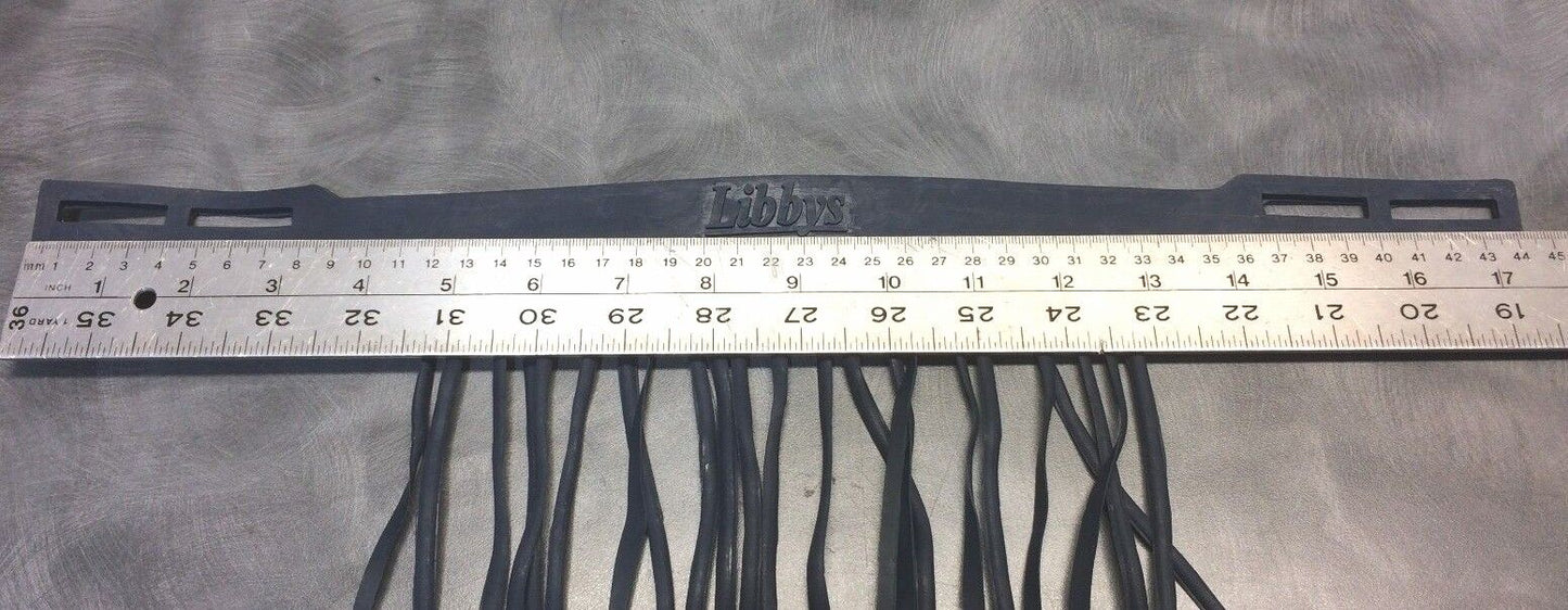 Libby's rubber fly fringe Red Navy Green Purple