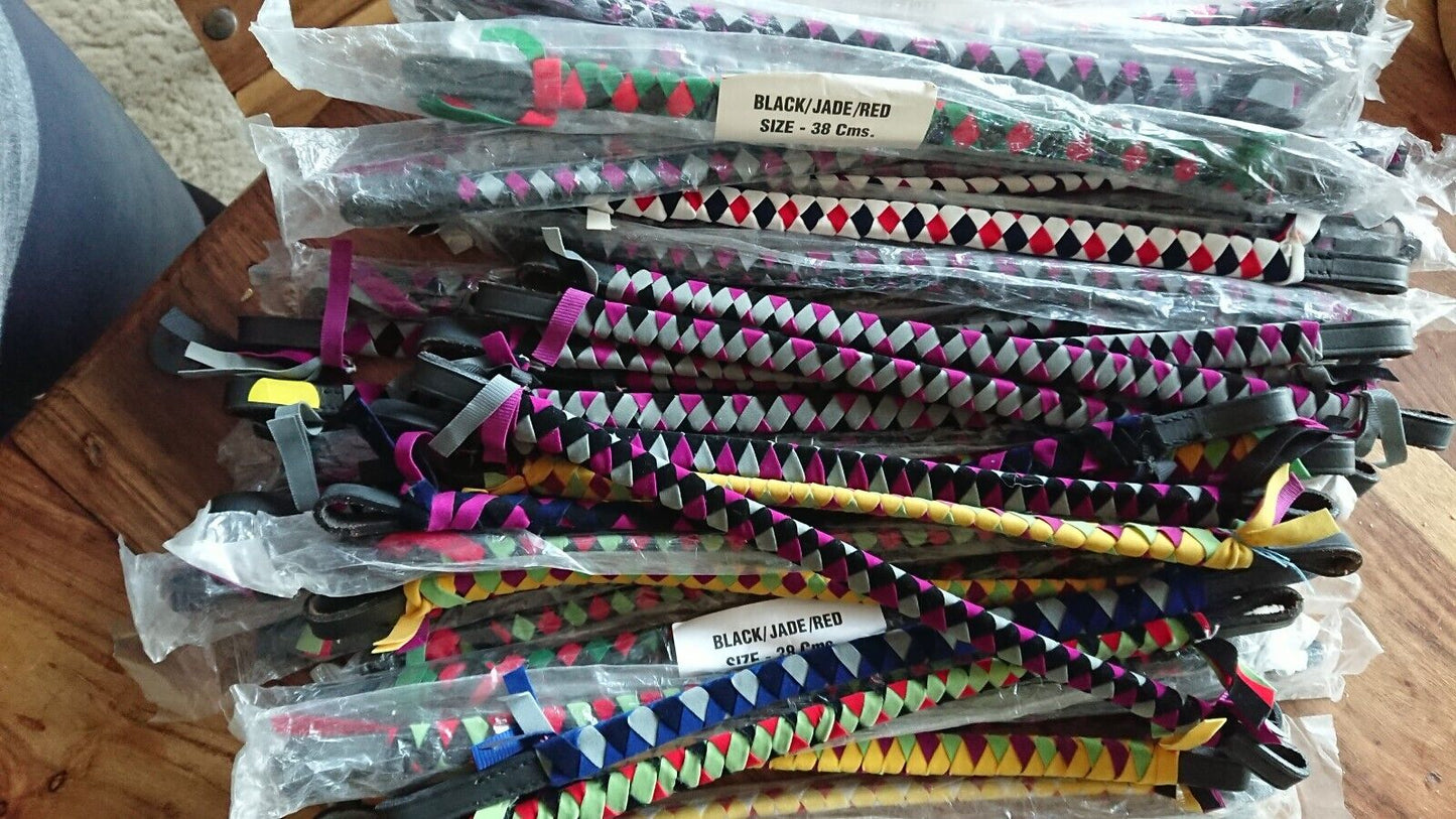Velvet Show Browbands PONY,COB,FULL, 18 COLOURS!