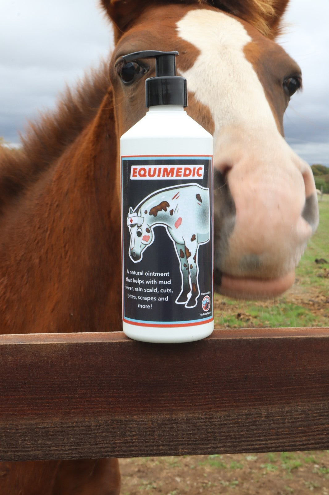 Equimedic First Aid - Mud Fever, Rainscald, Cuts. Aloe Vera/Tea Tree/Witch Hazel