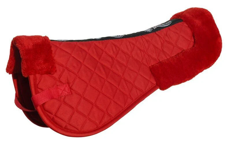 Rhinegold Comfort Saddle Pad Half Pad Faux Fur Extreme Softness and Comfort