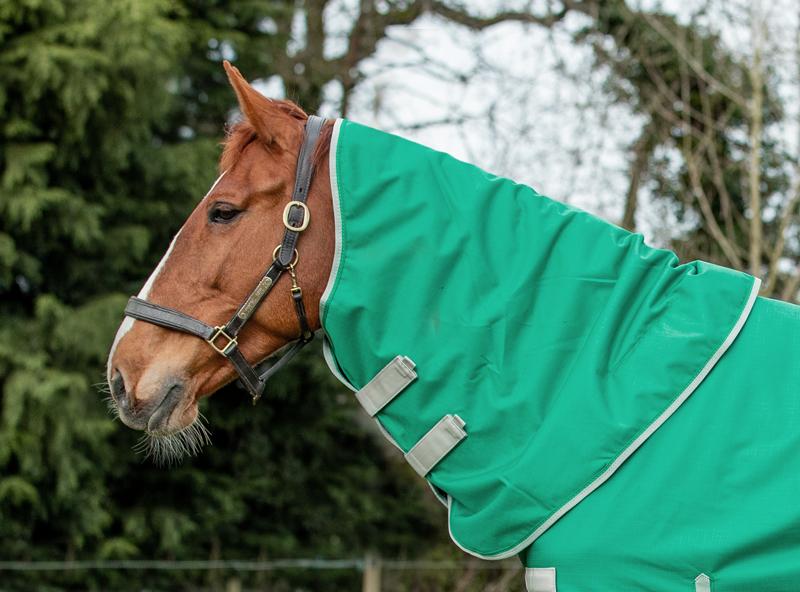 50g Green Turnout Rug Neck Cover
