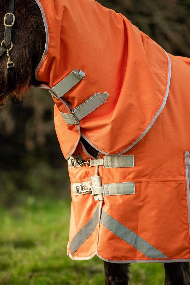 0g Detachable Neck Turnout Rug - Orange