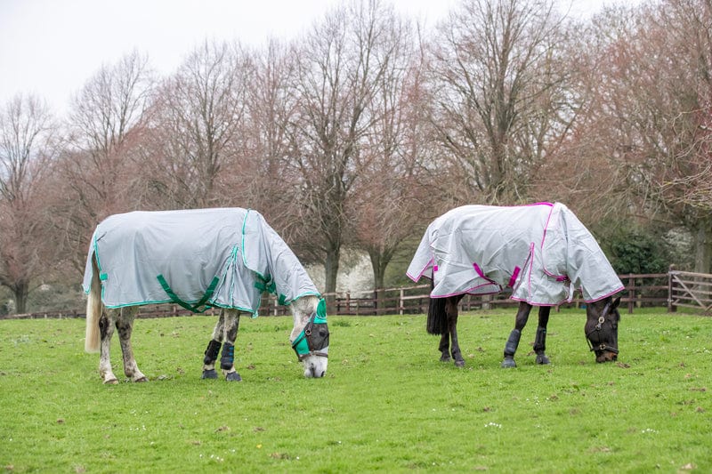 Mesh Fly Rug - Grey/Green
