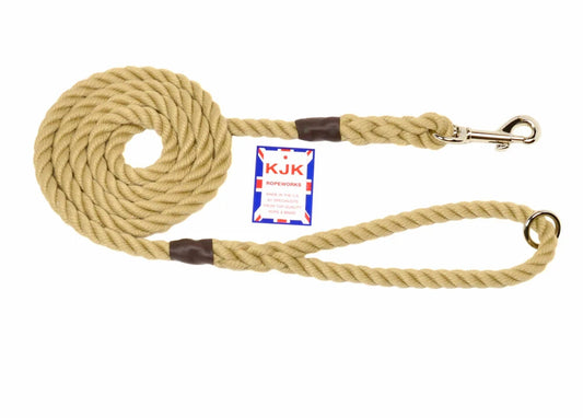 KJK Rope Dog Lead With Trigger Clip And Ring
