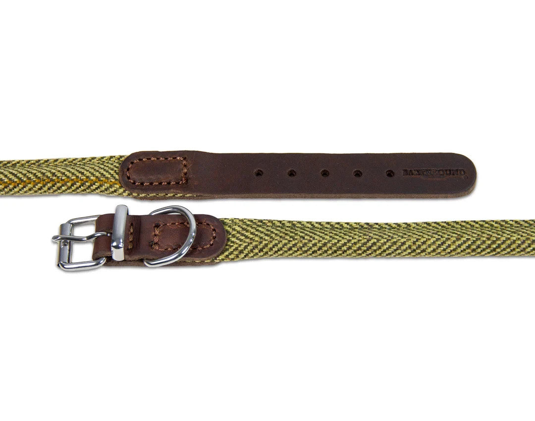 Earthbound Rolled Tweed Dog Collar