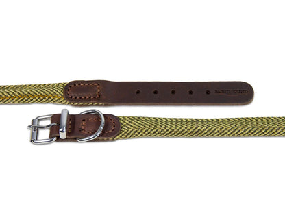 Earthbound Rolled Tweed Dog Collar