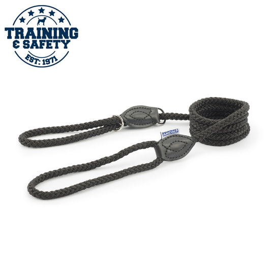 Ancol Rope Slip & Control Figure Eight Control Lead | Dogs 1.5mx12mm