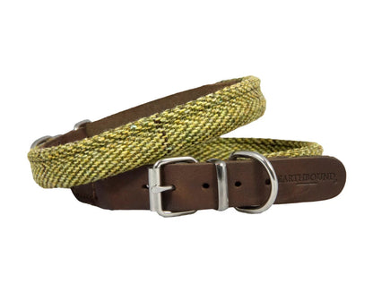 Earthbound Rolled Tweed Dog Collar