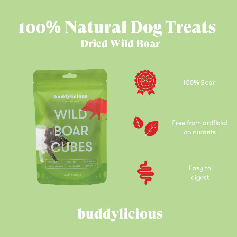 Buddylicious Wild Boar Cubes Dog Treat