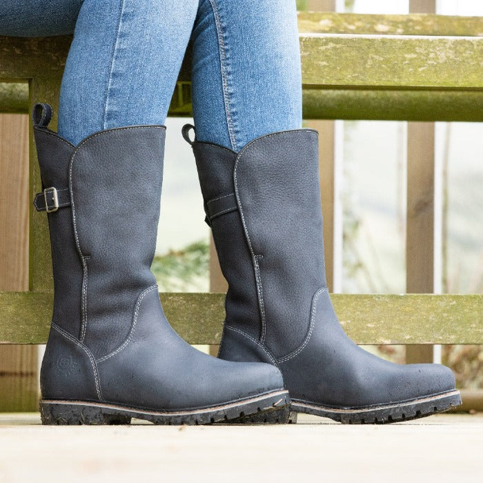Quebec Waterproof Boots - Navy UK 3 & 4 Only