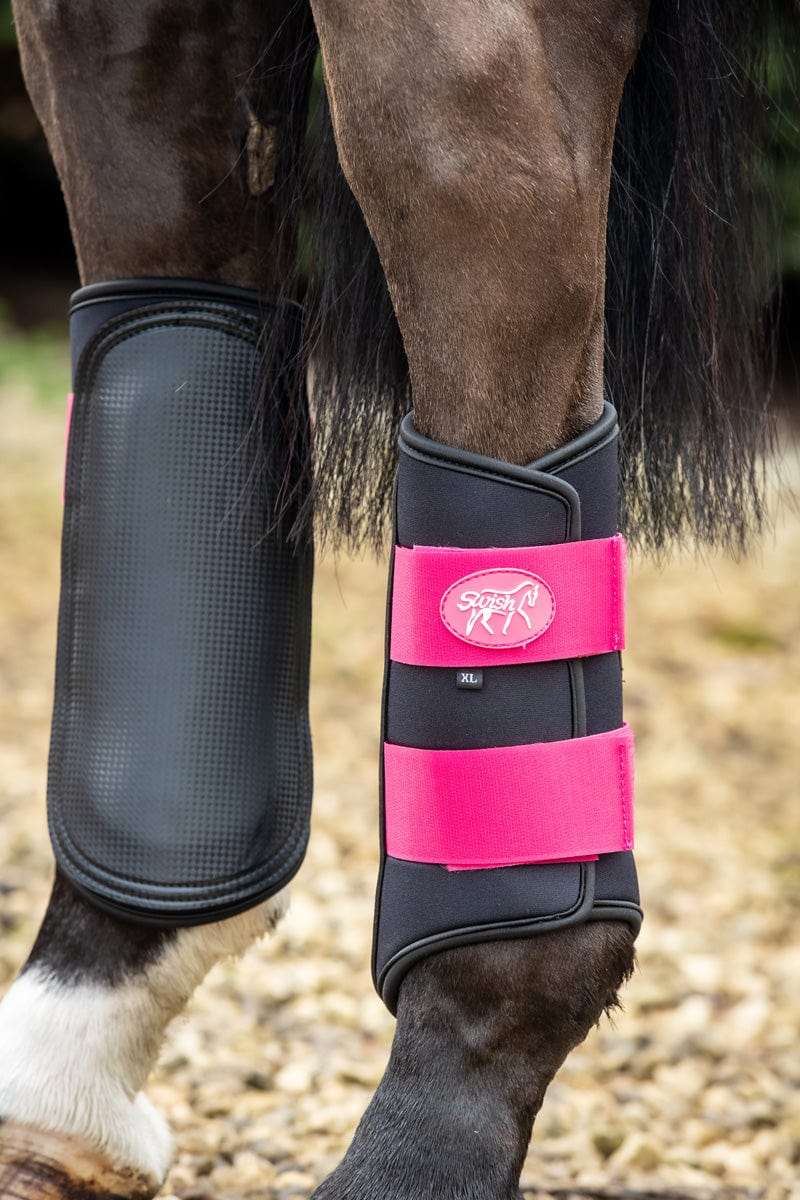 Double Locking Brushing Boots - Pink