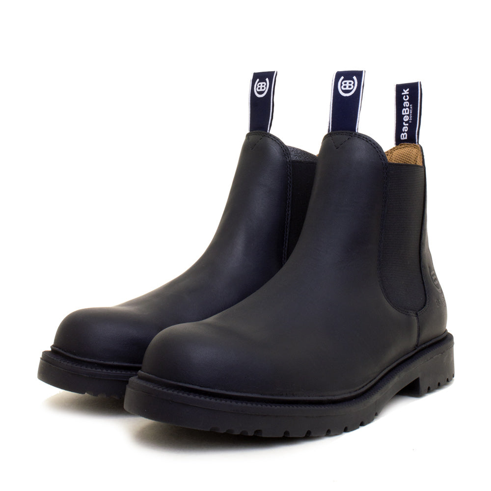 Detroit Steel Toe Cap Work Boots -  Black