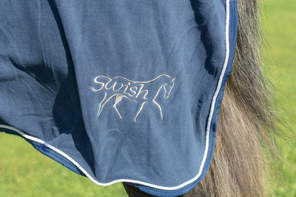 Fleece Rug With Neck Cover - Navy