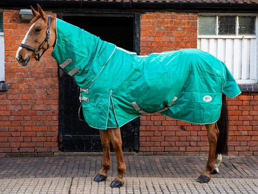100g Stable Rug With Detachable Neck - Green