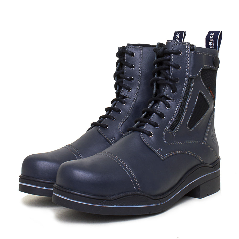 Kentucky Storm Waterproof Jodhpur Boots - Polished Navy