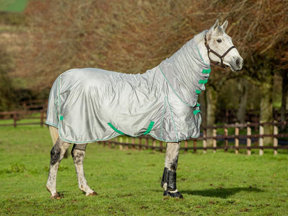 Mesh Fly Rug - Grey/Green