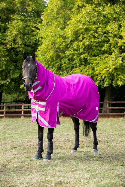 50g Detachable Neck Turnout Rug - Mulberry