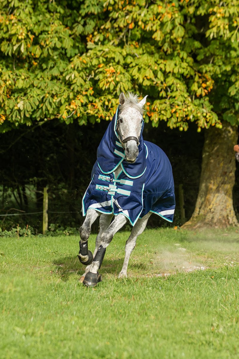 450g Ultimate Heavyweight Turnout Rug With Detachable Neck - Navy