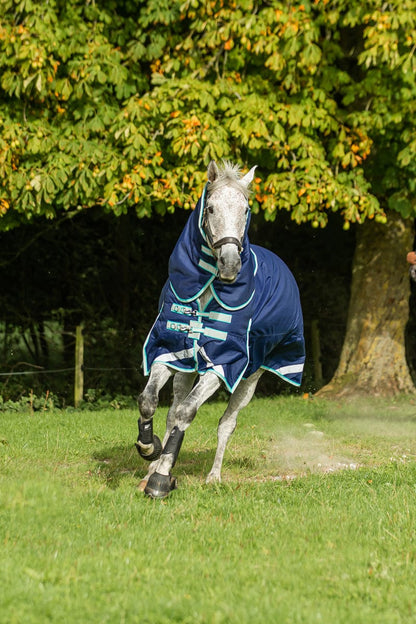 0g Detachable Neck Turnout Rug - Navy