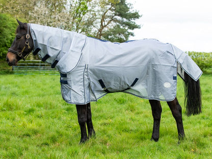 Nylon Fly Cool Rug - Grey/Navy