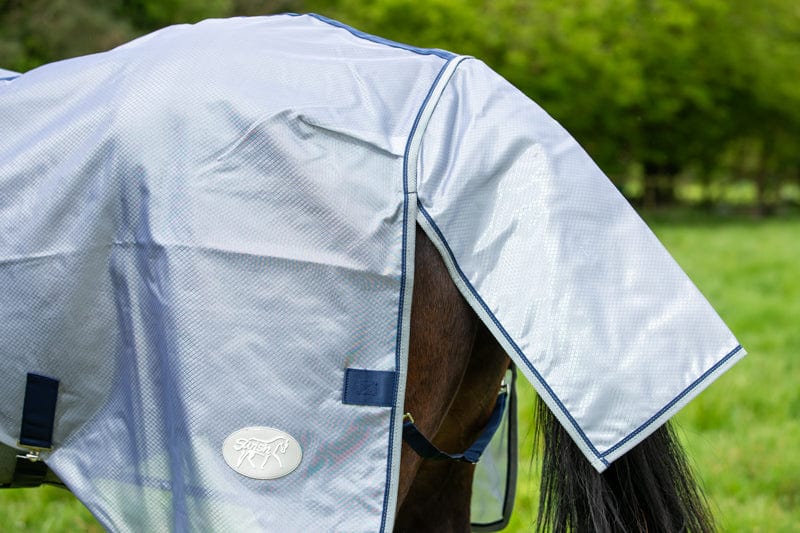 Nylon Fly Cool Rug - Grey/Navy