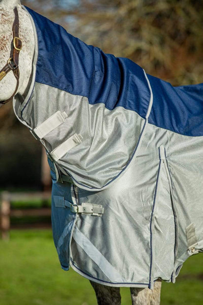 Fly Turnout Combination Rug -Navy (Mesh)