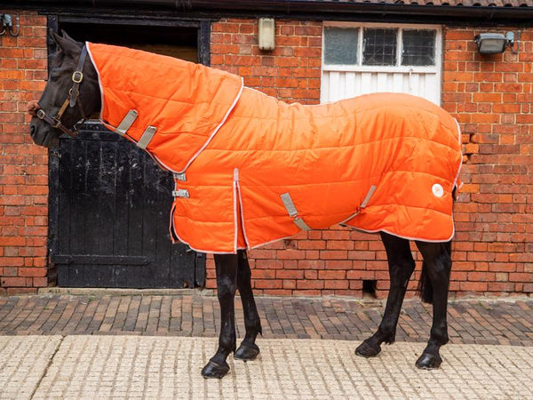 100g Stable Rug With Detachable Neck - Orange