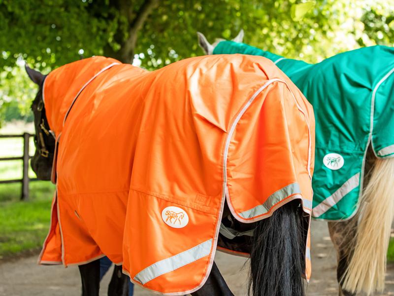 50g Detachable Neck Turnout Rug - Orange