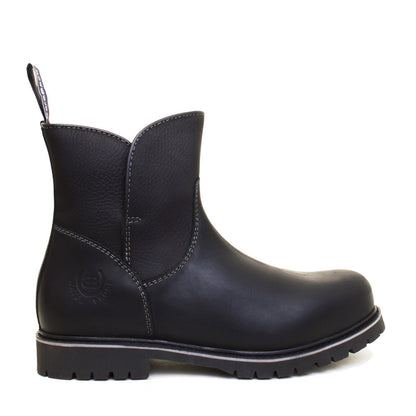 Quebec Waterproof Zip Up Ankle Boots - Black
