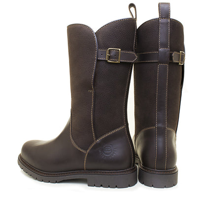 Quebec Waterproof Zip Up Mid Calf Boots - Brown