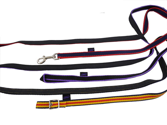 Rubber Grip Webbing Reins - Loop Attachment