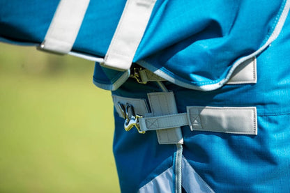 0g Detachable Neck Turnout Rug - Turquoise